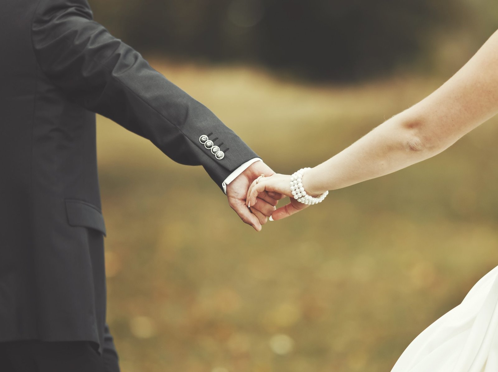 Newlywed couple celebrating their marriage